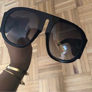 Gucci oversized aviator sunglasses